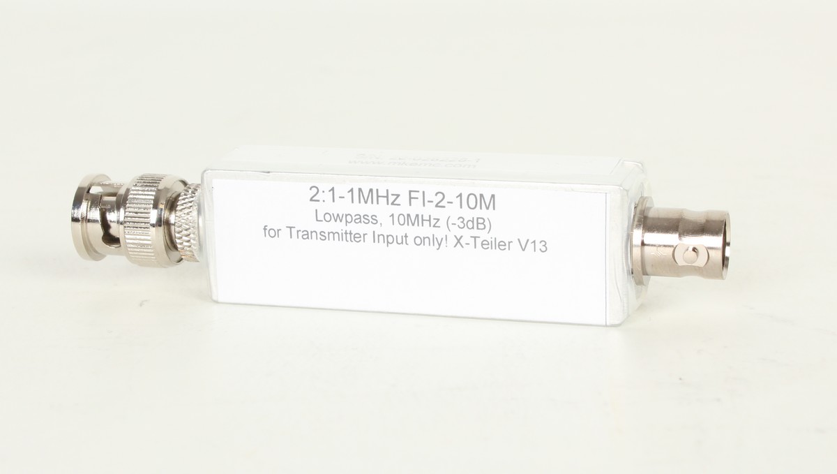 Input filter 10 MHz, 2:1, BNC Input filter 10 MHz, 2:1, BNC