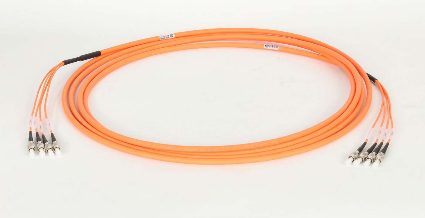 4fach-Lichtleiter ruggedized für Festinstallation, FSMA, 20 m 4fach-Lichtleiter ruggedized für Festinstallation, FSMA, 20 m